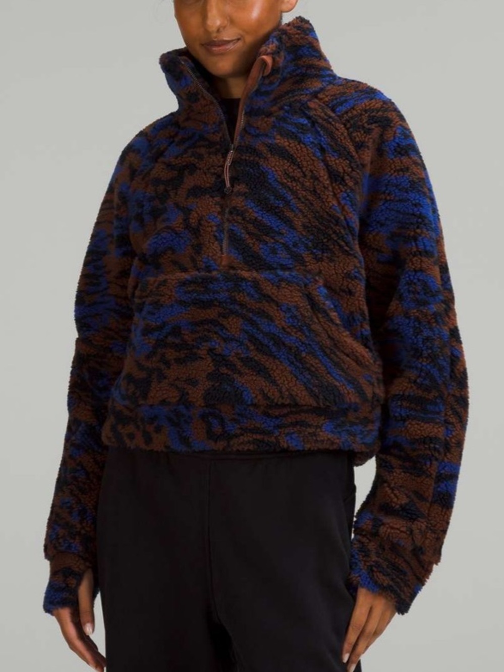 Lululemon Scuba Oversized Fleece Funnel Neck *Jacquard Liquidize Camo Jacquard
